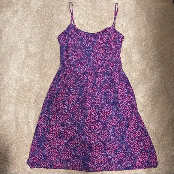 GAP Dresses Gap Purple Animal Print Mini Dress 6 Tall Poshmark